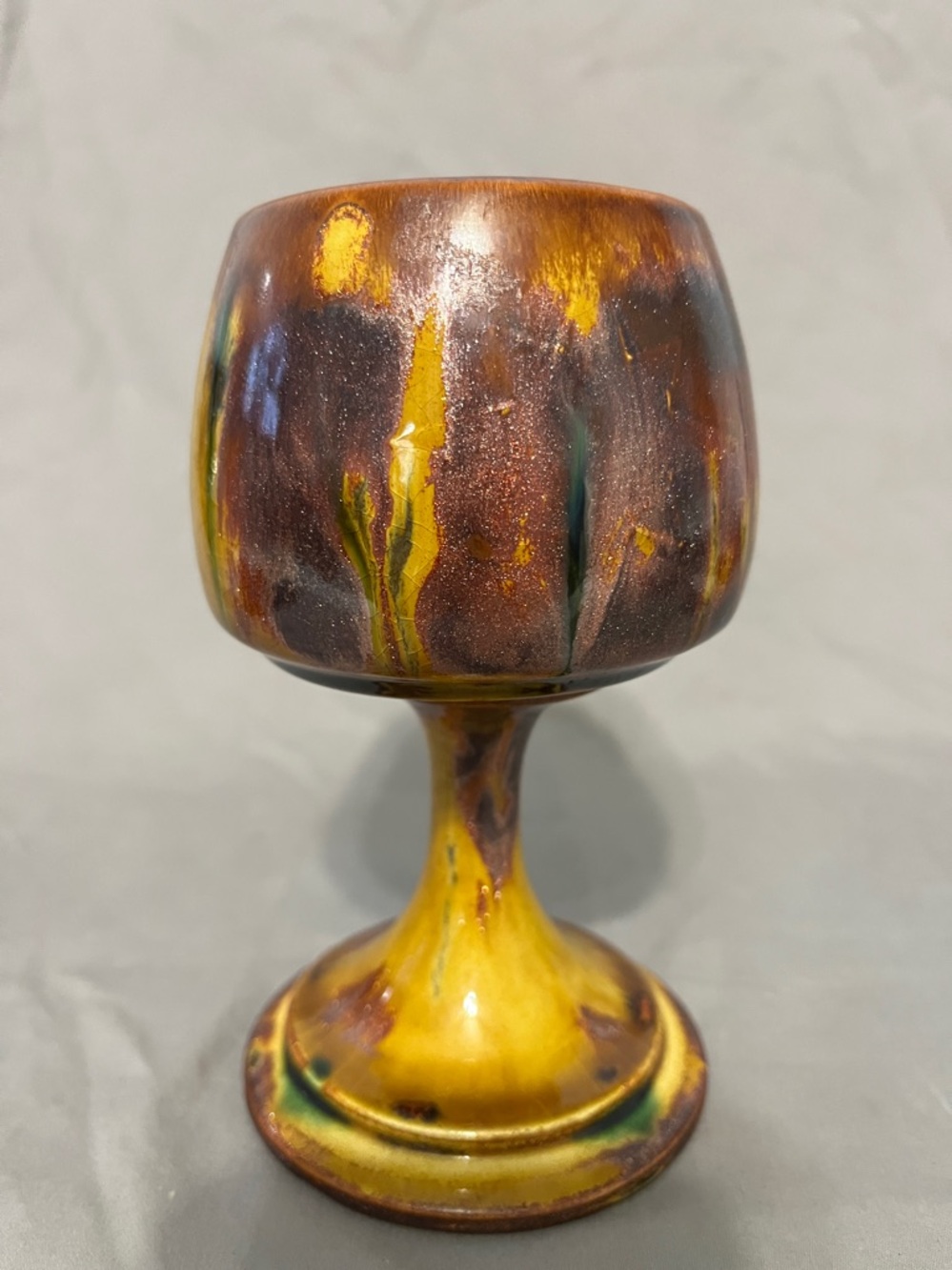 Decorative ceramic goblet - Picture 3 of 6